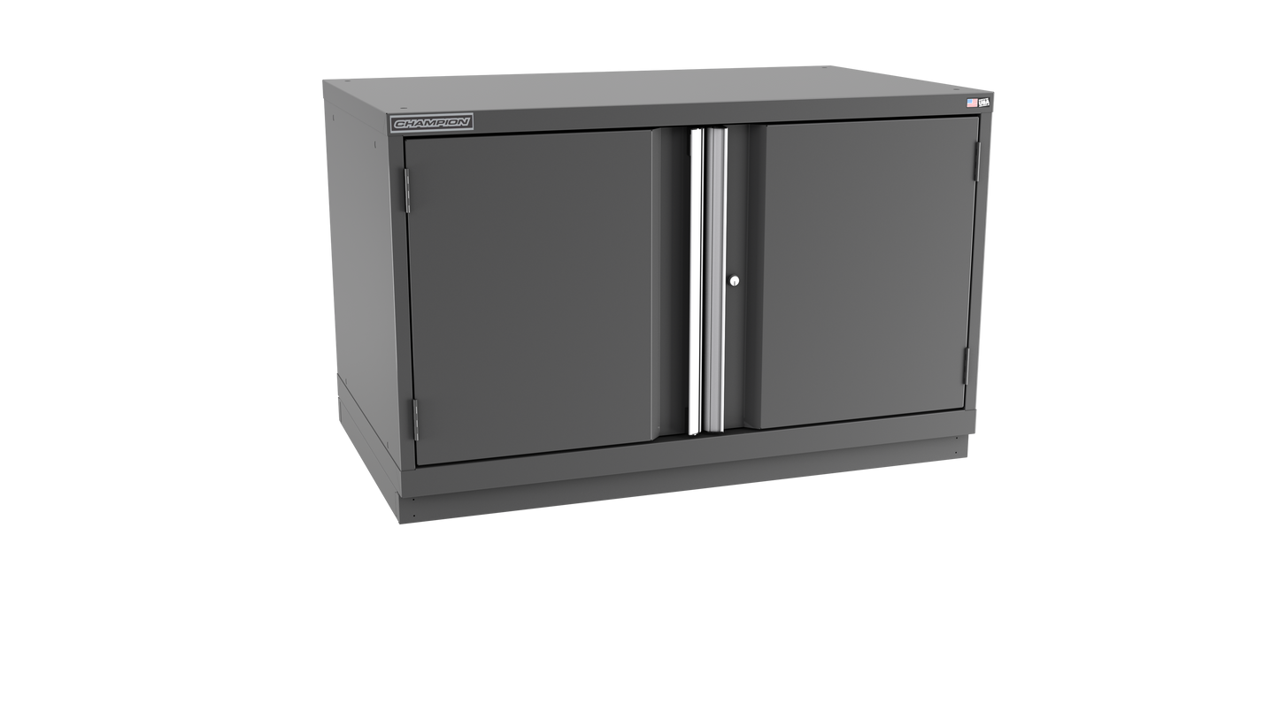 Champion Tool Storage EWS1200-2FDIL-FTB-DG 2-Door Shallow Depth Modular Cabinet EWS1200 | 47"W x 29-7/8"H x 22-1/2"D, Dark Gray
