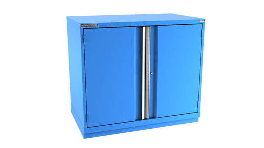 Champion Tool Storage EWS1800-2FDIL-FTB-BB 2-Door Shallow Depth Modular Cabinet EWS1800 | 47"W x 41-3/4"H x 22-1/2"D, Bright Blue