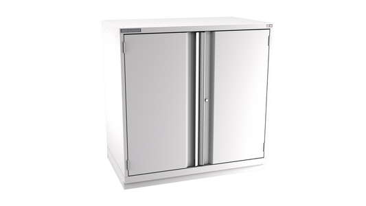 Champion Tool Storage EWS2100-2FDIL-FTB-LG 2-Door Shallow Depth Modular Cabinet EWS2100 | 47"W x 45-1/4"H x 22-1/2"D, Light Gray