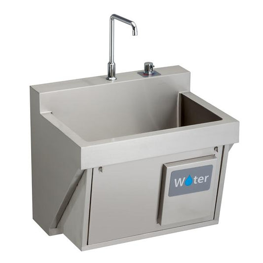 Elkay EWSF13026KWC Stainless Steel 30" x 23" x 26" Wall Hung Single Bowl Surgeon Scrub Sink Kit