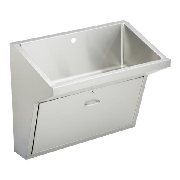 Elkay EWSFAD136201 Stainless Steel 33" x 16-13/16" x 30" Wall Hung Single Station Surgeon Scrub Sink