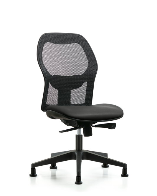 Blue Ridge Ergonomics EXE-VMDHCH-RG-H0-A0-RG-8823 Executive Windova Mesh Back Chair with Carbon Supernova™ Seat and Stationary Glides