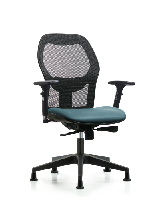 Blue Ridge Ergonomics EXE-VMDHCH-RG-H0-A2-RG-8822 Executive Windova Mesh Back Chair with 3D Adjustable Arms, Storm Supernova™ Seat, & Stationary Glides