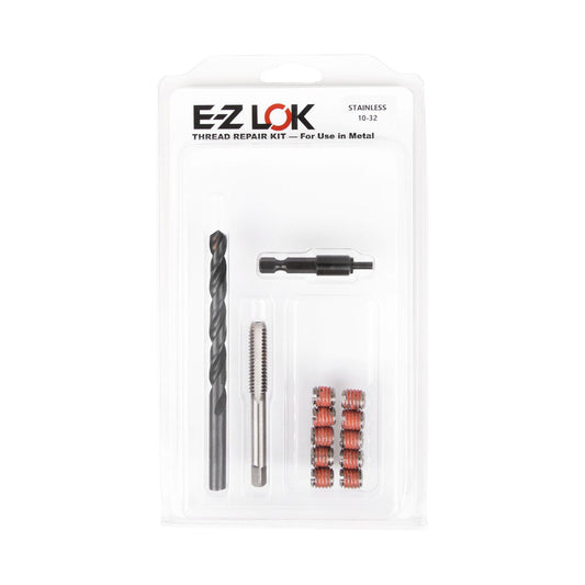 E-Z LOK™ Thread Repair Kit for Metal - Stainless Steel - Standard Wall - 10-32 x 3/8-16