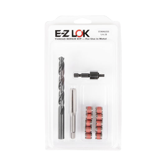 E-Z LOK™ Thread Repair Kit for Metal - Stainless Steel - Standard Wall - 1/4-28 x 7/16-14