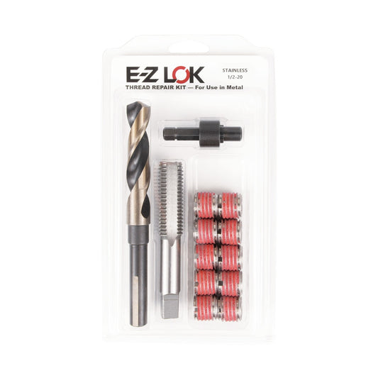 E-Z LOK™ Thread Repair Kit for Metal - Stainless Steel - Standard Wall - 1/2-20 x 3/4-10