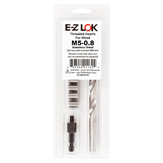 E-Z Knife™ Threaded Insert Installation Kit for Hard Wood - Stainless - M5-0.8