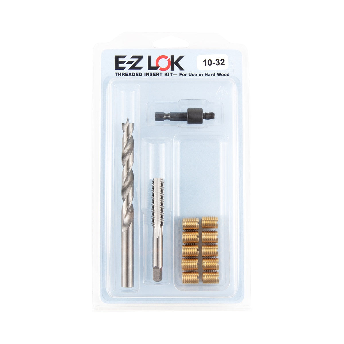 E-Z Knife™ Threaded Insert Installation Kit with Tap for Hard Wood - Brass - 10-32