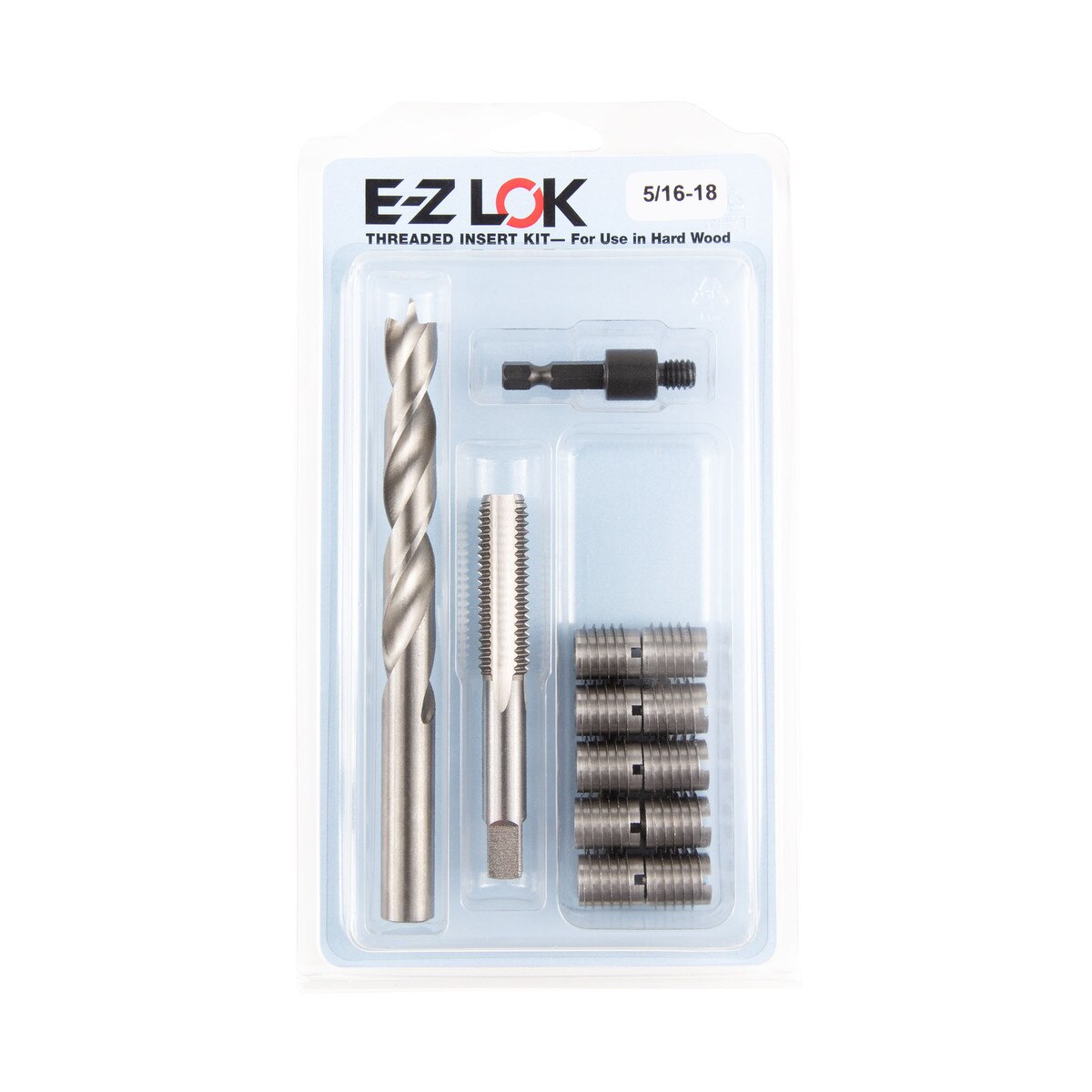 E-Z Knife™ Threaded Insert Installation Kit with Tap for Hard Wood - Stainless - 5/16-18