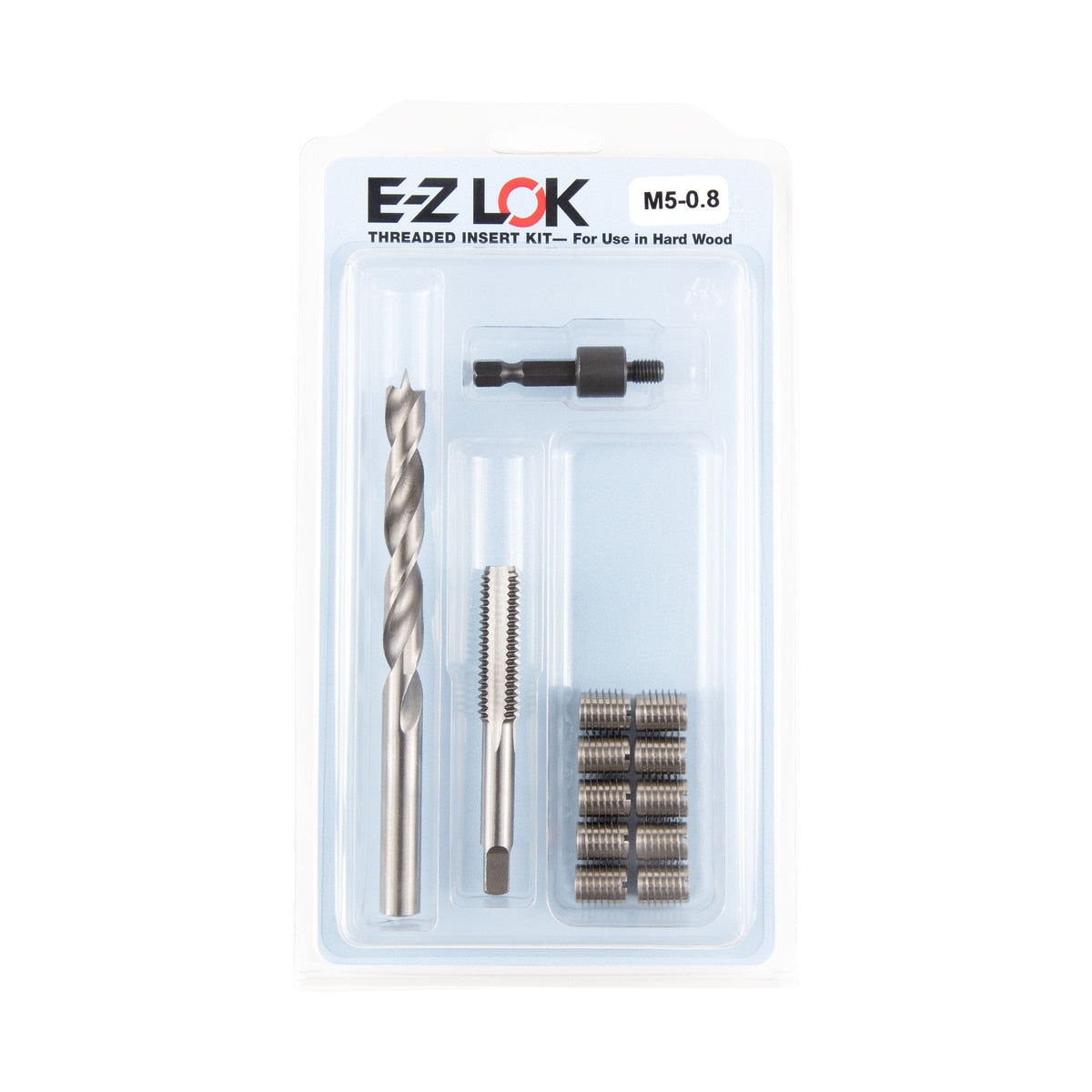 E-Z Knife™ Threaded Insert Installation Kit with Tap for Hard Wood - Stainless - M5-0.8