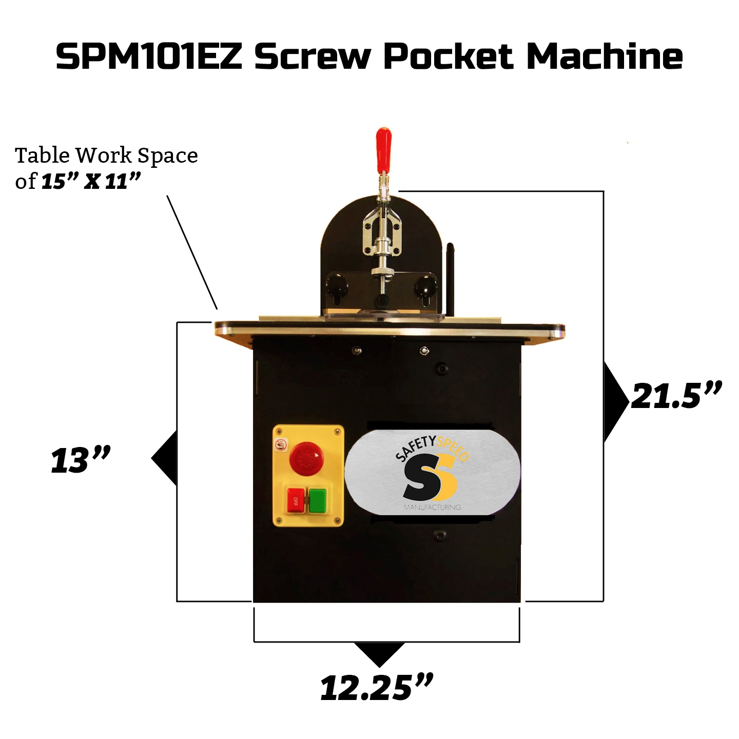 Safety Speed SPM101EZ Screw Pocket Machine