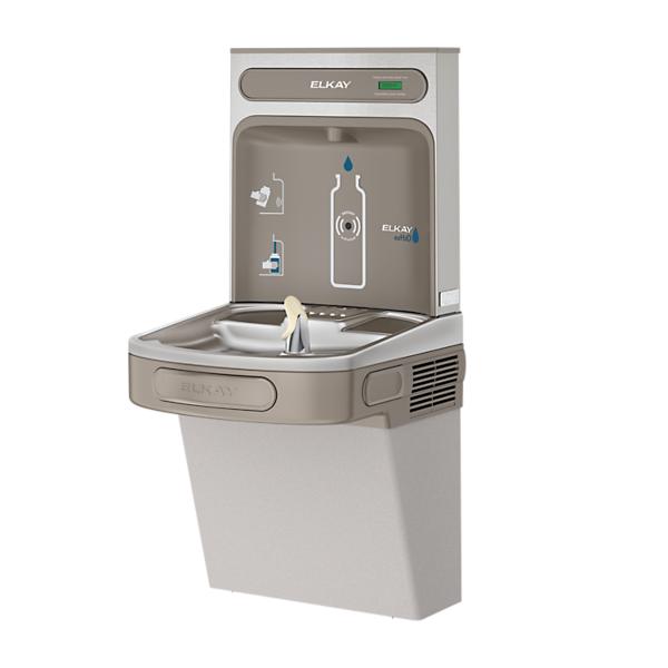 Elkay EZS8WSLK ezH2O® Bottle Filling Station with Single ADA Cooler Non-Filtered Refrigerated Light Gray