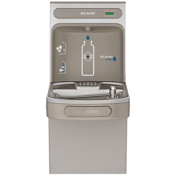 Elkay EZS8WSVRLK ezH2O® Bottle Filling Station with Single ADA Vandal-Resistant Cooler Non-Filtered Refrigerated Light Gray