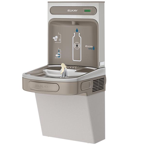 Elkay EZSDWSLK ezH2O® Bottle Filling Station with Single ADA Cooler Non-Filtered Non-Refrigerated Light Gray