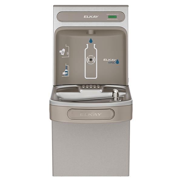 Elkay EZSDWSVRLK ezH2O® Bottle Filling Station with Single ADA Vandal-Resistant Cooler Non-Filtered Non-Refrigerated Light Gray