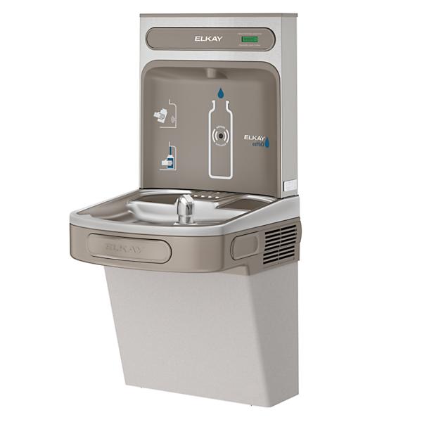 Elkay EZSDWSVRLK ezH2O® Bottle Filling Station with Single ADA Vandal-Resistant Cooler Non-Filtered Non-Refrigerated Light Gray