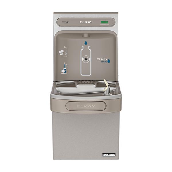 Elkay EZSG8WSLK ezH2O® Bottle Filling Station & Single ADA Cooler High Efficiency Non-Filtered Refrigerated Light Gray