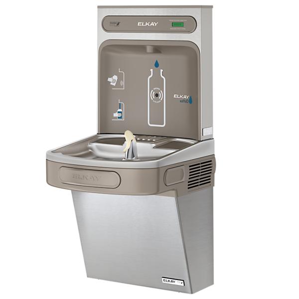 Elkay EZSG8WSSK ezH2O® Bottle Filling Station & Single ADA Cooler High Efficiency Non-Filtered Refrigerated Stainless