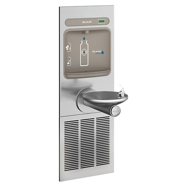 Elkay EZWS-ERPBM8K ezH2O® Bottle Filling Station with Integral SwirlFlo® Fountain Refrigerated Non-Filtered Refrigerated Stainless