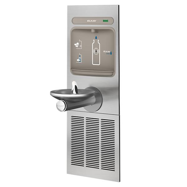 Elkay EZWS-ERPBM8K ezH2O® Bottle Filling Station with Integral SwirlFlo® Fountain Refrigerated Non-Filtered Refrigerated Stainless