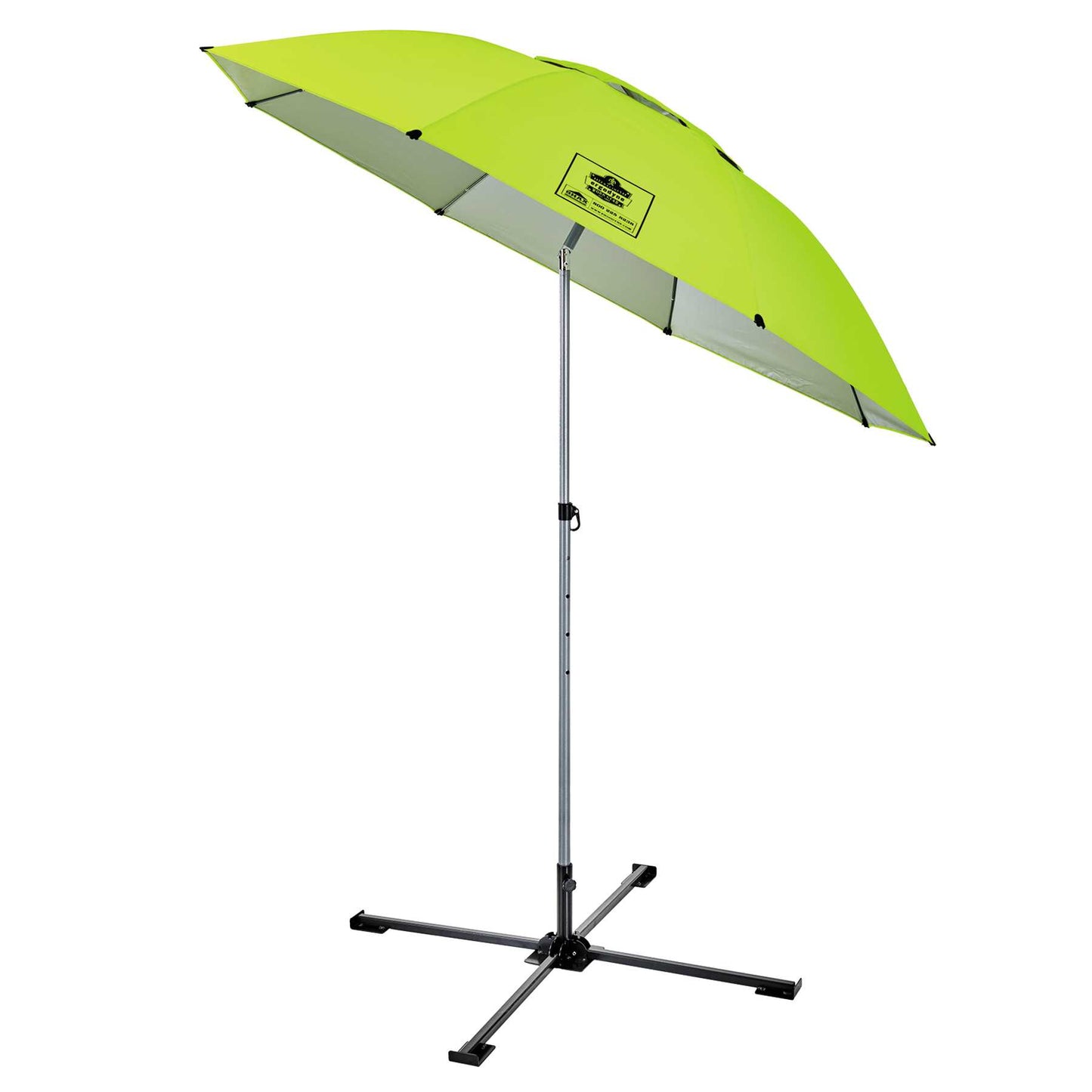 Ergodyne 12969 SHAX 6199 Lightweight Work Umbrella and Stand Kit  (Lime)