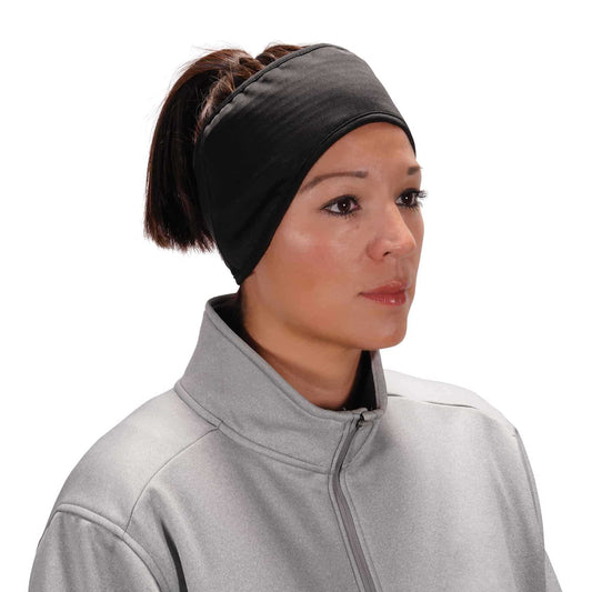 Ergodyne 16887 N-Ferno 6887 2-Layer Winter Headband - Fleece, Spandex  (Black)