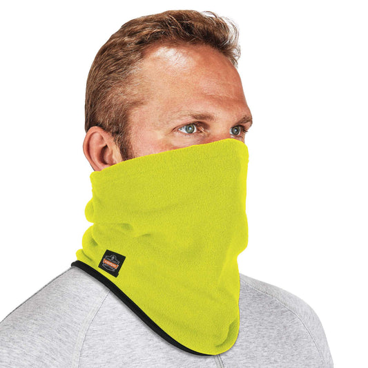 Ergodyne 16961 N-Ferno 6960 Fleece Neck Gaiter  (Hi-Vis Lime)