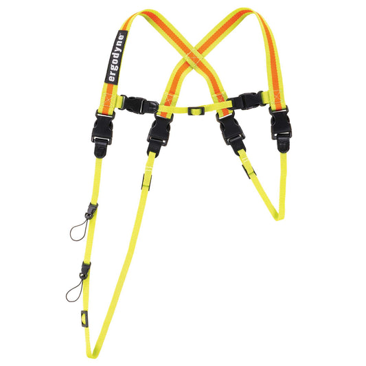 Ergodyne 19133 Squids 3132 Barcode Scanner Harness + Lanyard for Mobile Computers S (Hi-Vis Lime)