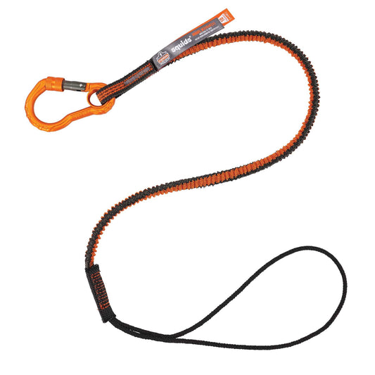 Ergodyne 19804 Squids 3104F(x) Tool Lanyard - Carabiner and Choke Loop - 10lbs Standard (Orange and Gray)