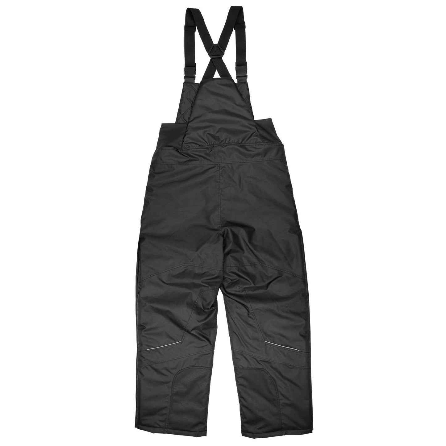 Ergodyne 41224 N-Ferno 6472 Insulated Bib Overalls - 300D Oxford Shell L (Black)