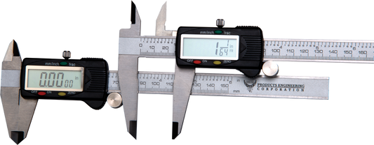 PEC Tools 8000-012 12″ in/mm Extra Large Display Electronic Caliper