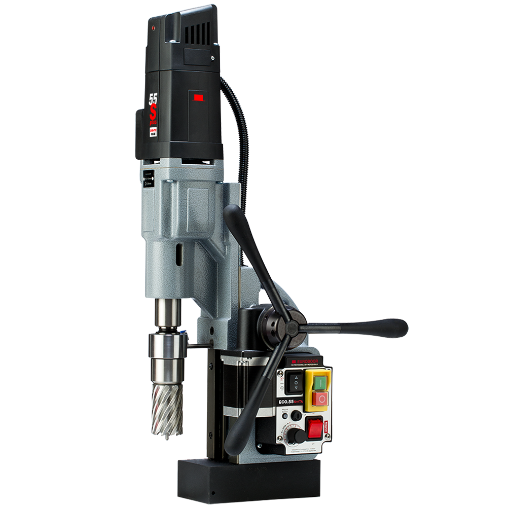 Euroboor ECO.55S+/TA Magnetic Drilling Machine, 2 3/16", 110 V, Us.
