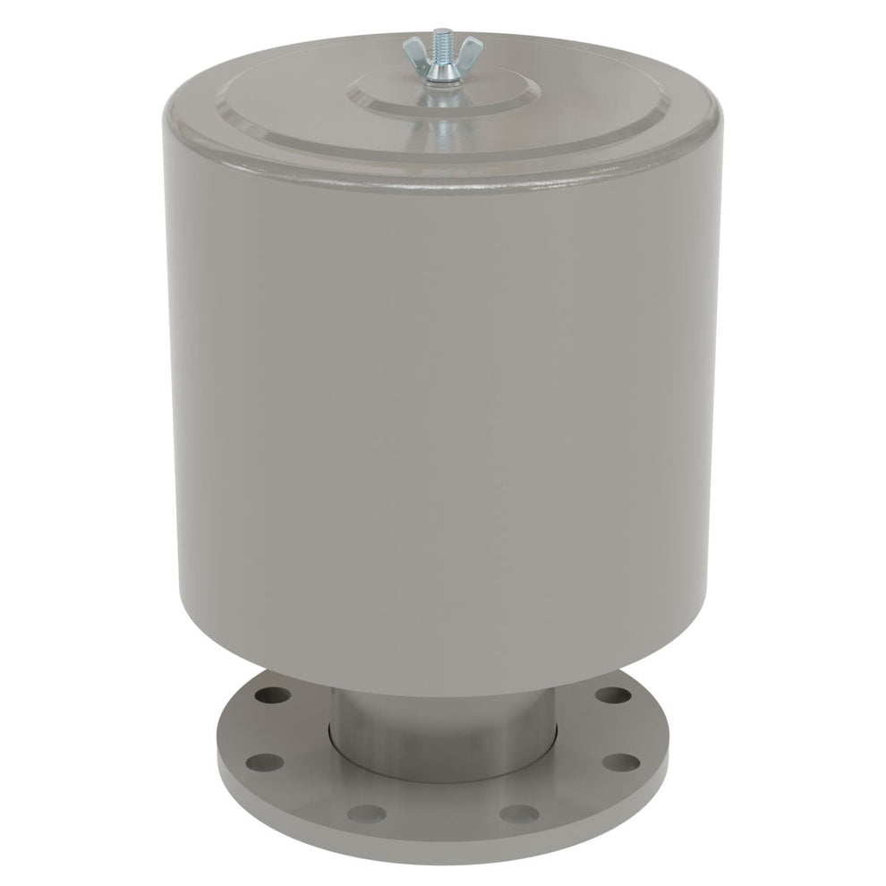 Solberg F-234P-400F Inlet Filter Silencer, 4" ANSI Flange, 520 SCFM, 2 Micron Paper Element