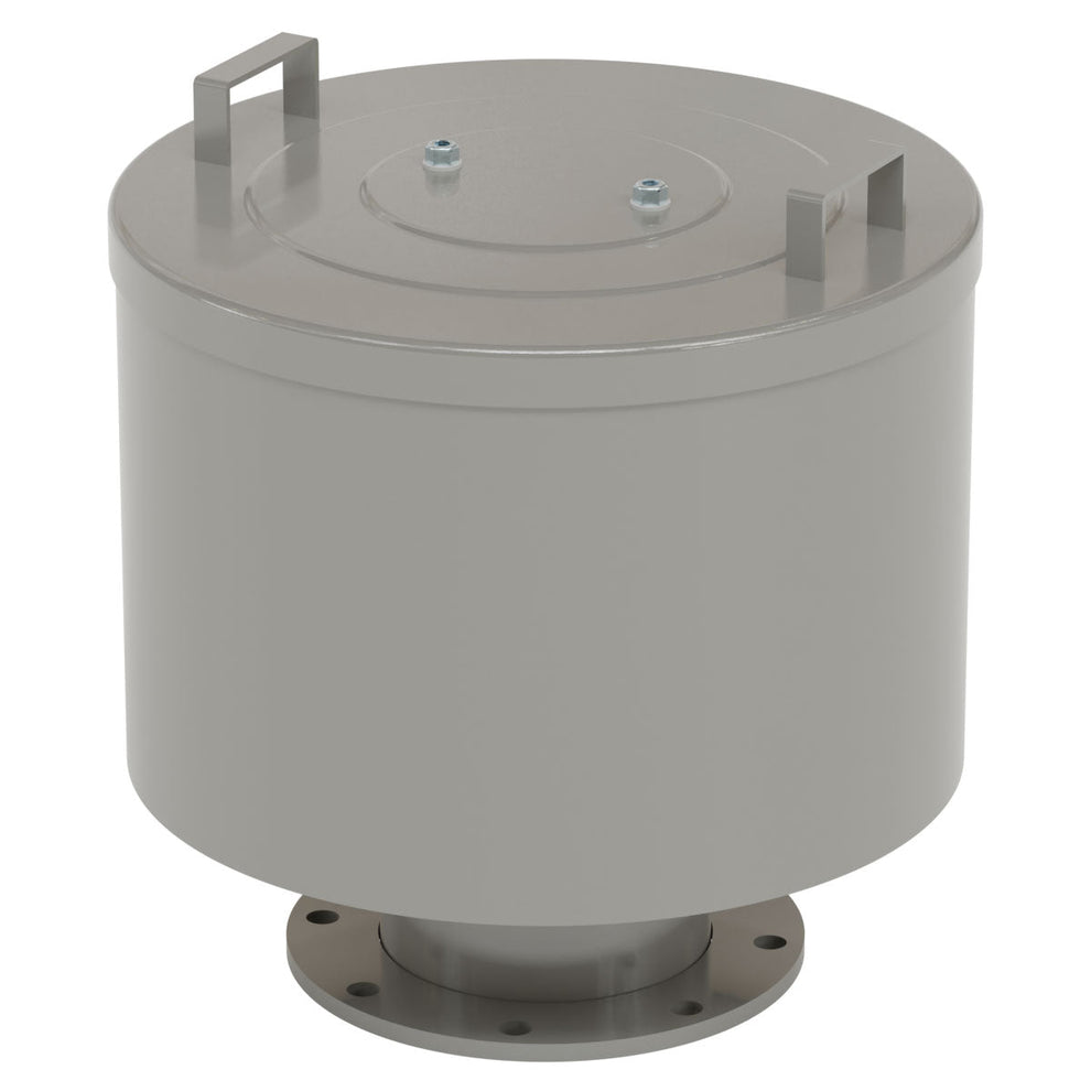 Solberg F-377P-800F Inlet Filter Silencer, 8" Flange Connection, 1600 SCFM, 5 Micron Polyester Element