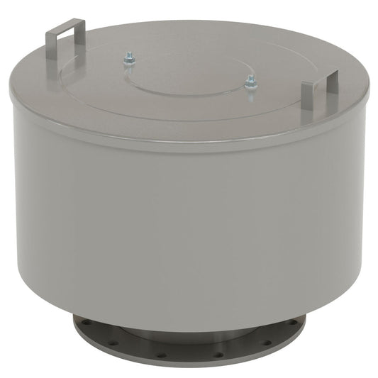 Solberg F-385P-1000F Inlet Filter Silencer, 10" Flange Connection, 2500 CFM, 5 Micron Polyester Element