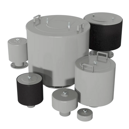 Solberg FT-484P-1200F Open Inlet Filter, 12" Flange Connection, Polyester Element, 5 Micron