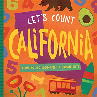 Paradise Clay FAM016 Let's Count California: Numbers and Colors in the Golden State - Book