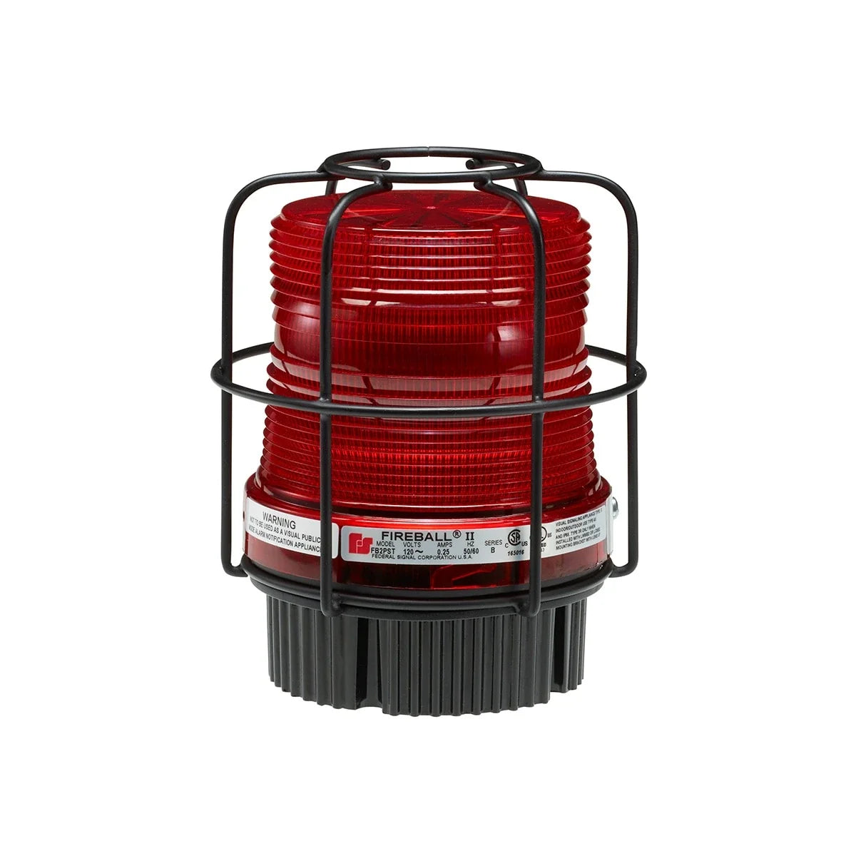 Federal Signal FB2LEDX-CN-012-024R Fireball LED Hazardous Location Single And Quad Color Warning Lights, Red