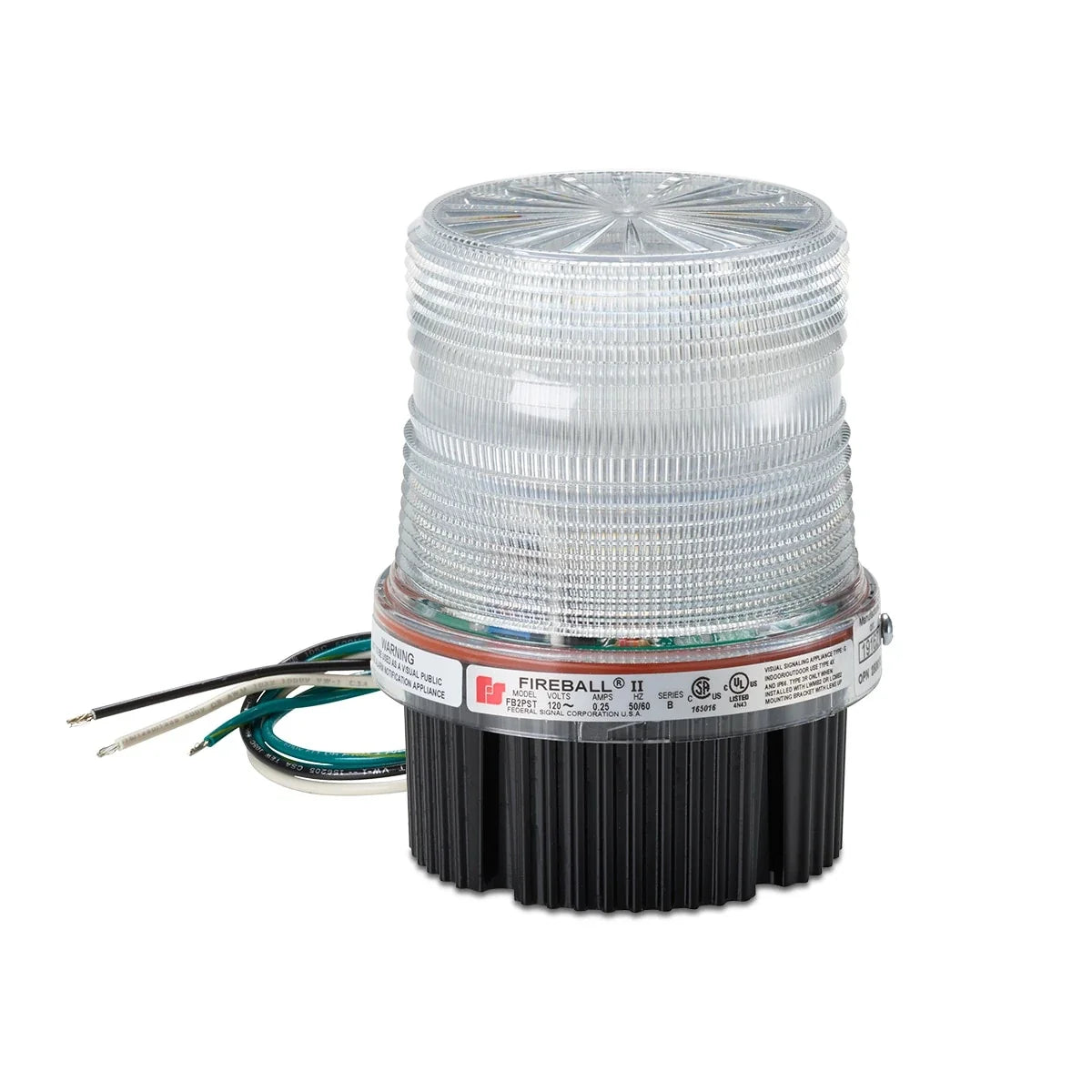 Federal Signal FB2PST-240C Fireball® Strobe Warning Lights, Clear