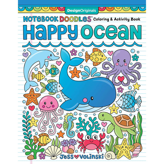 Paradise Clay FCP080 Notebook Doodles Happy Ocean - Coloring & Activity Book