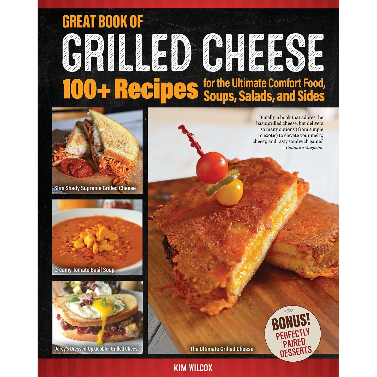 Paradise Clay FCP084 Great Book of Grilled Cheese: 100+ Recipes for the Ultimate Comfort Food, Soups, Salads, and Sides - Book