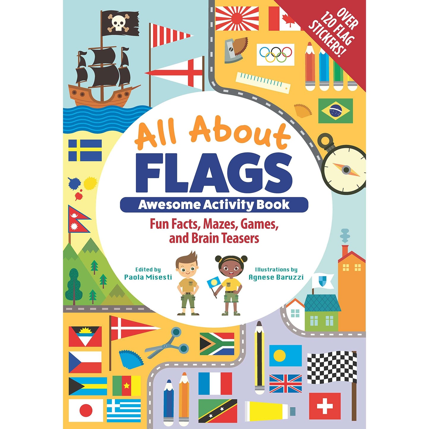 Paradise Clay FCP108 All About Flags Awesome Activity Book - Book