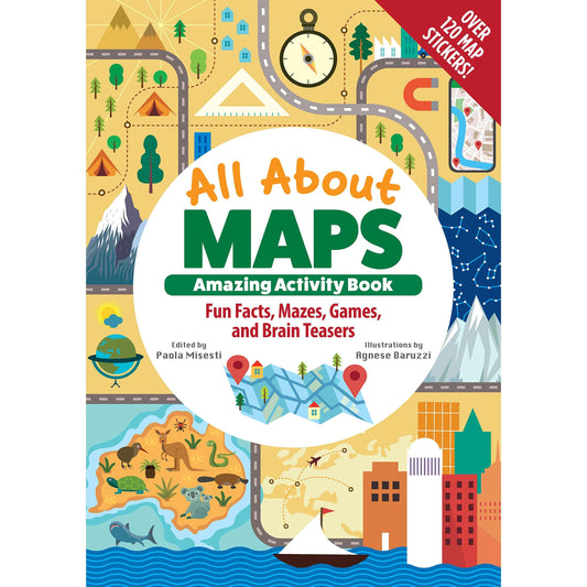 Paradise Clay FCP109 All About Maps Amazing Activity Book - Book