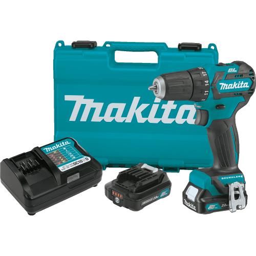 Makita FD07R1 12V max CXT® Lithium‘Ion Brushless Cordless 3/8" Driver‘Drill Kit (2.0Ah)