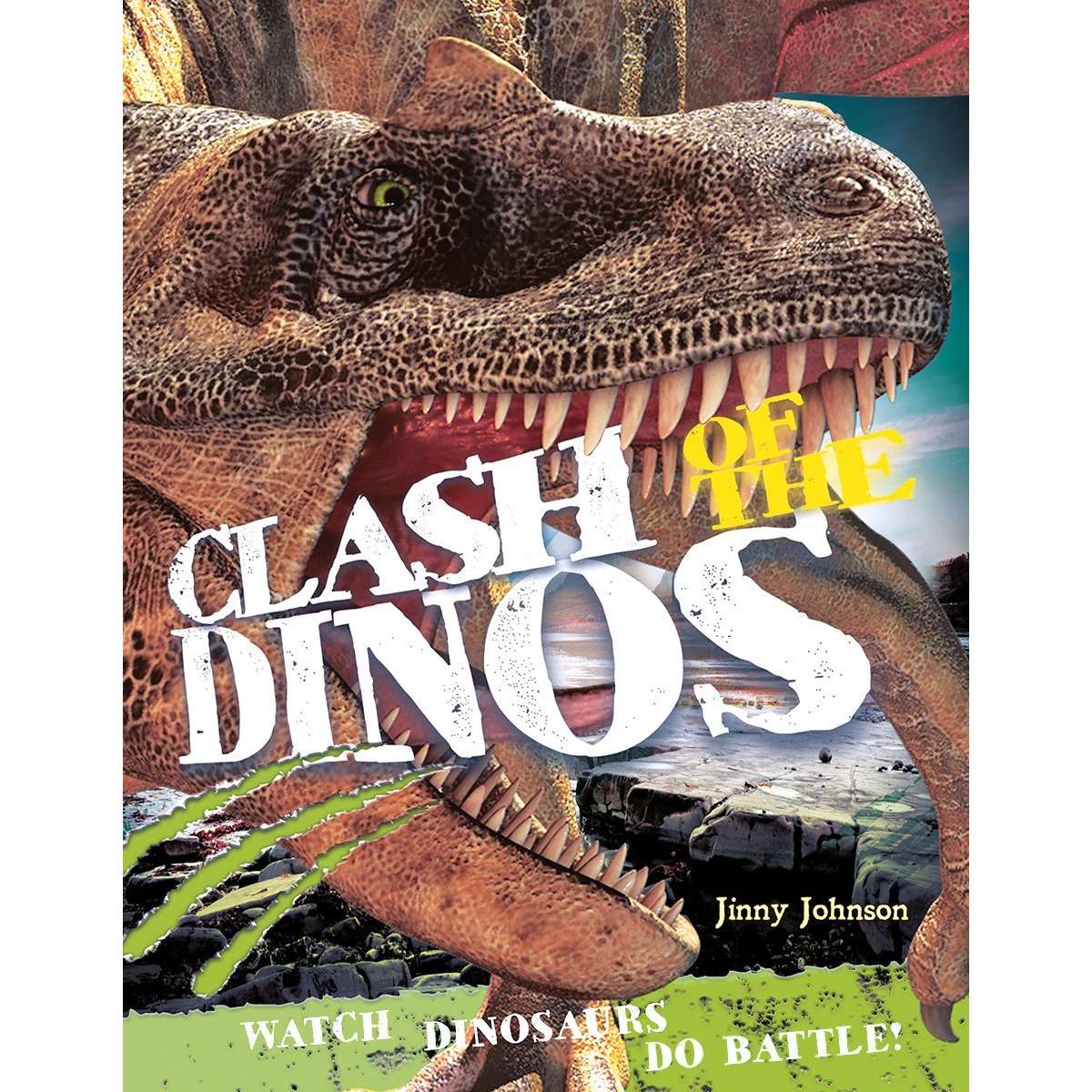 Paradise Clay FFB105 Clash of the Dinos: Watch Dinosaurs Do Battle! - Book