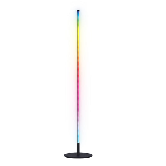 Feit Electric FLOOR42/RGB/BLK/AG 42 in. RGB Smart Wi-Fi LED Floor Lamp with Music Sync Alexa Google