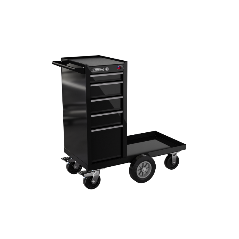 Champion Tool Storage FMP1505LMC-BK 5-Drawer Standard Depth 41" FMPRO Maintenance Locker Cab | 41"W x 45"H x 20"D, Gloss Black