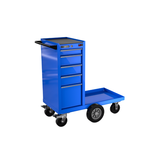 Champion Tool Storage FMP1505LMC-BL 5-Drawer Standard Depth 41" FMPRO Maintenance Locker Cab | 41"W x 45"H x 20"D, Gloss Blue