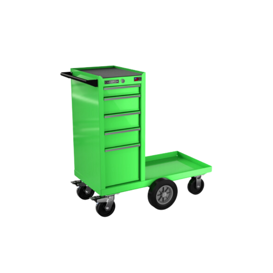 Champion Tool Storage FMP1505LMC-EG 5-Drawer Standard Depth 41" FMPRO Maintenance Locker Cab | 41"W x 45"H x 20"D, Electric Green