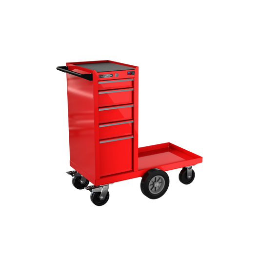 Champion Tool Storage FMP1505LMC-RD 5-Drawer Standard Depth 41" FMPRO Maintenance Locker Cab | 41"W x 45"H x 20"D, Gloss Red